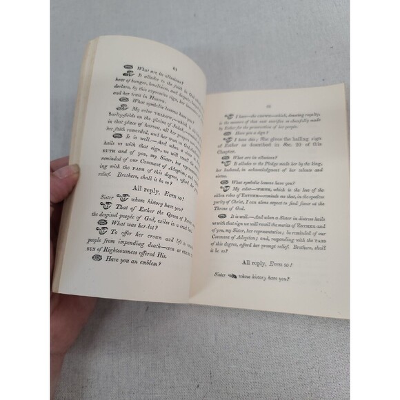 Antique RARE 1855 The Mosaic Book American Adoptibe Rite. 1st Edition - Picture 9 of 13